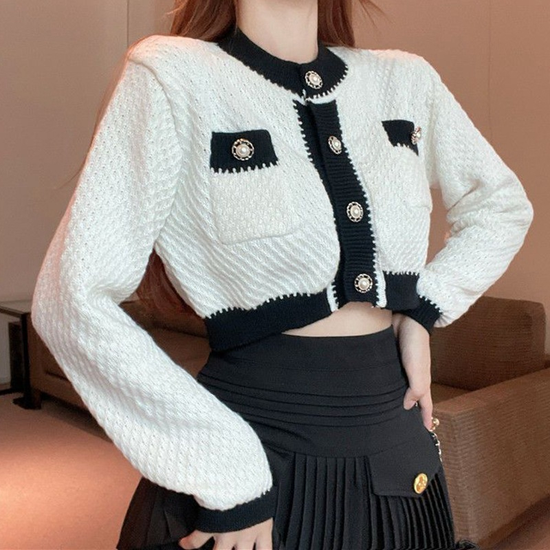 JOYFIT  - CARDIGAN CROP RAJUT KNIT WANITA IMPORT BOMBER JAKET JACKET KOREAN STYLE VINTAGE