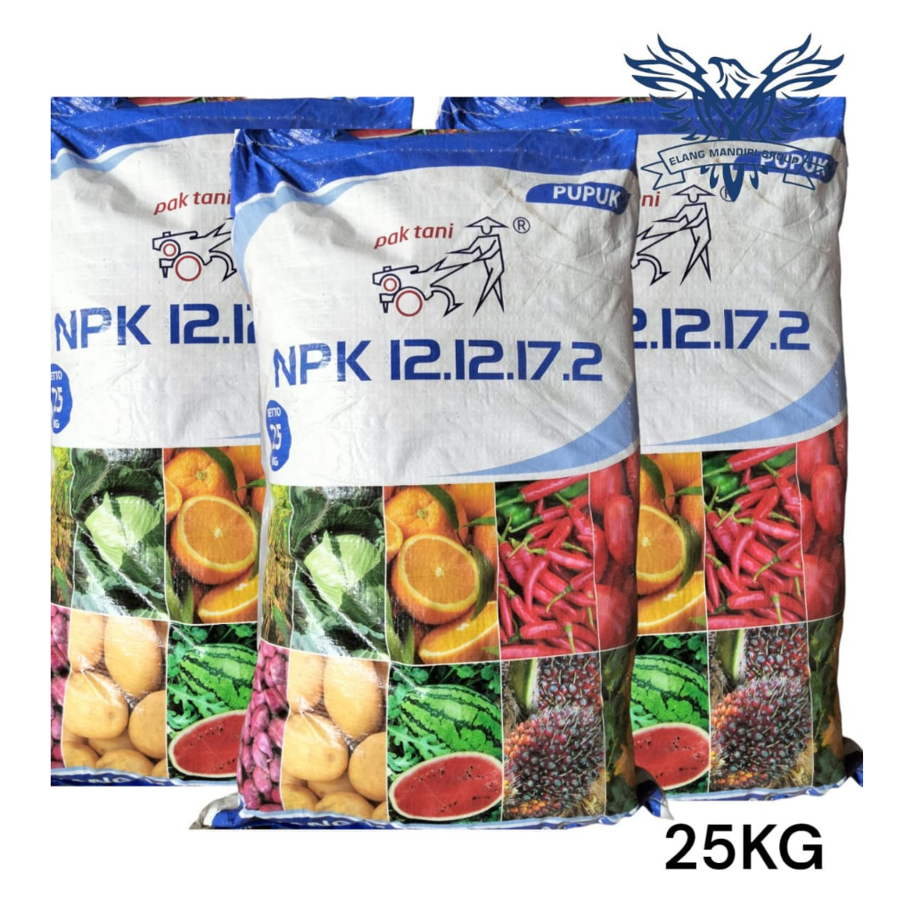 Karungan Pupuk NPK 12 12 17  Pak Tani 25KG Pupuk NPK HORTI Kemasan Pabrik