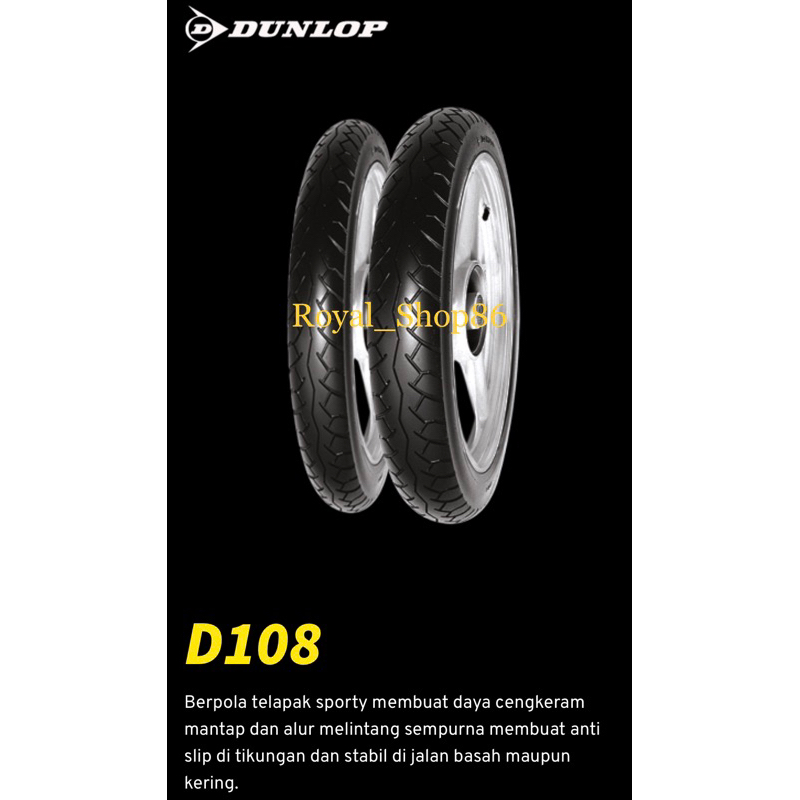 Ban Dunlop Ring 18 TubeType Ban Biasa ( D108 ) Original Dunlop