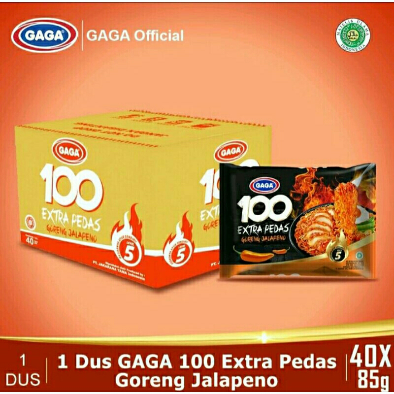 

1 dus Mie GAGA 1000 Rasa Extra Pedas Goreng Jalapeno