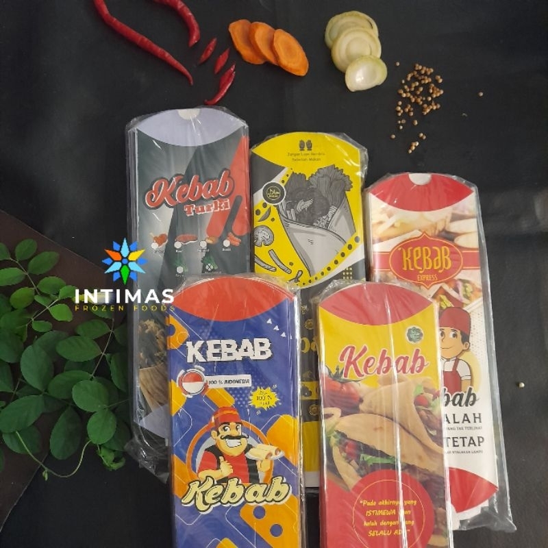 

Pembungkus Kebab Kertas Kebab isi 20