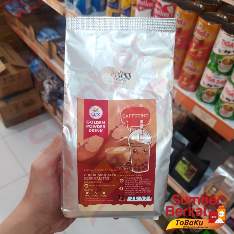 

Golden Powder Drink Bubuk Minuman Rasa Cokelat Coklat Greentea Grinti Strawberry Stroberi Strauberi Permen Karet Bubble Gum Cappucino Capucino 500 gr Murah Grosir
