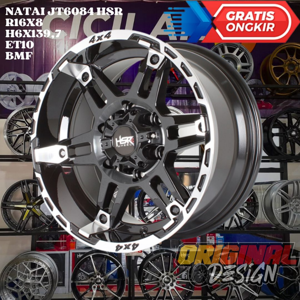 Velg Mobil Ring 16 HSR NATAI R16 Untuk Ranger , Everest , Panther , BT50
