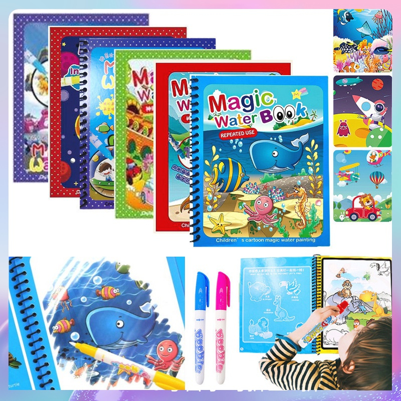 

MAGIC WATER BOOK TERMURAH FREE Spidol Air