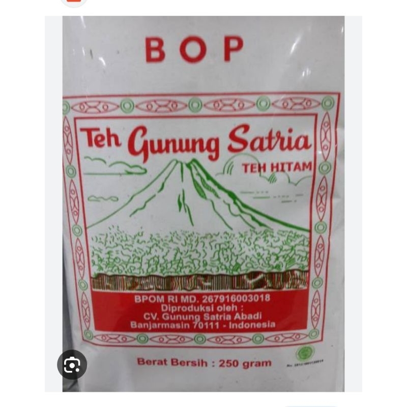 

TEH TUBRUK/SEDUH CAP GUNUNG SATRIA 250gr KHAS KAL-SEL