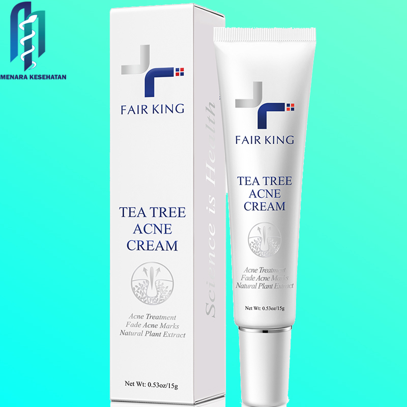 Fair King Tea Tree Acne Cream Acne Treatment Fade Acne Marks Natural Plant Extract Memudarkan Bekas 