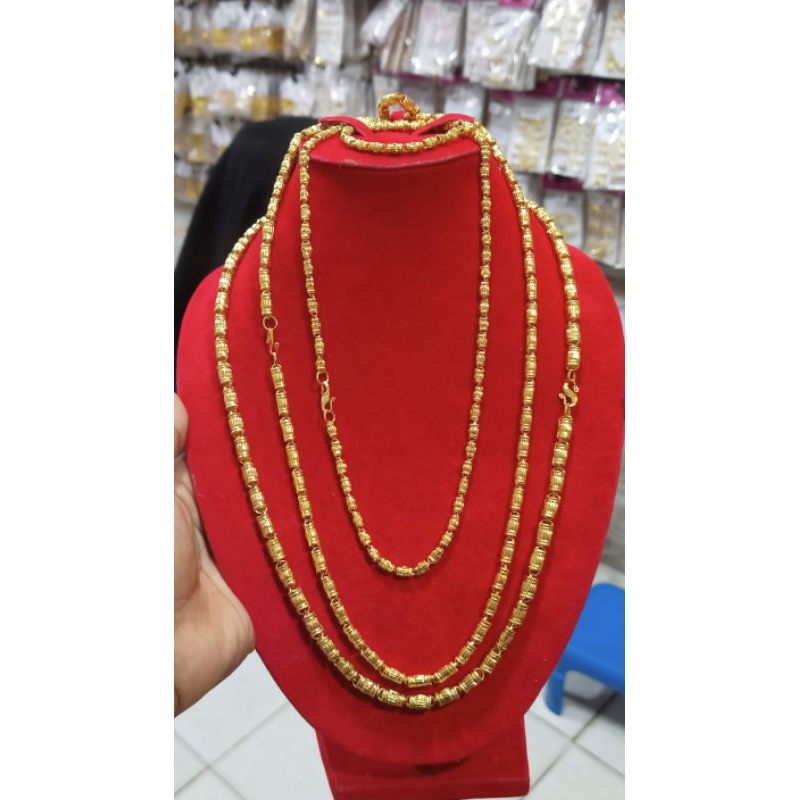 KALUNG BAMBU GUCI KALUNG BAMBU GENTONG LAPIS EMAS 24K KUNING EMAS