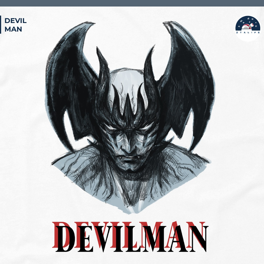 Kaos t-shirt ilustrasi Devilman - STALINE TEES