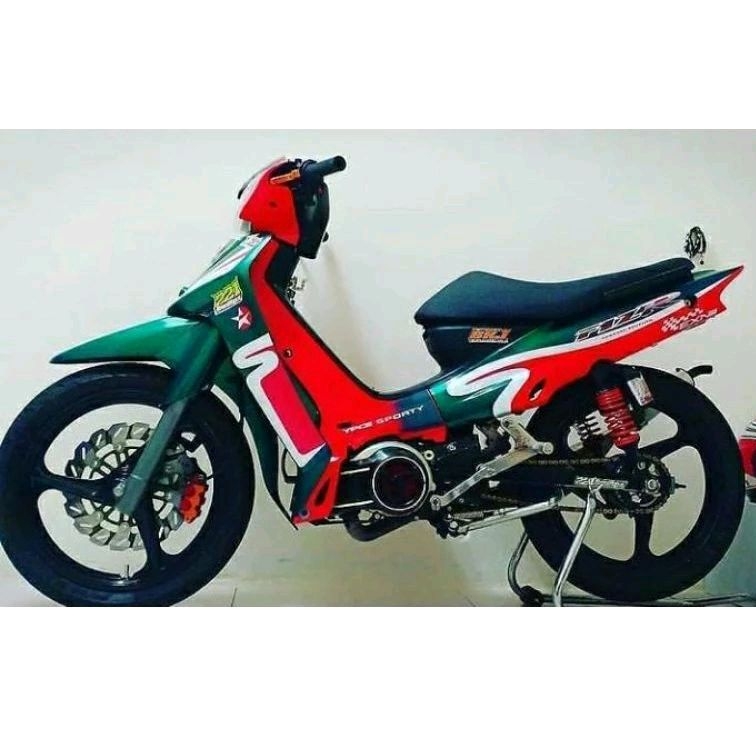 stripping lis sticker standar ori yamaha FIZR CALTEX hijau merah F1ZR CALTEX