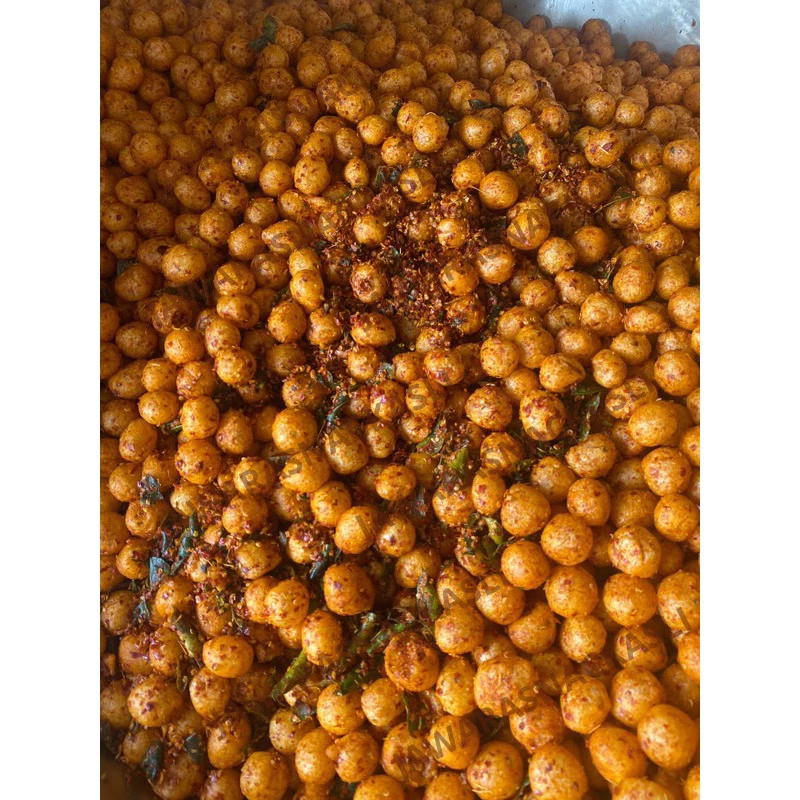 Cimol sultan pedas daun jeruk/cimol kering pedas /cimol kelereng pedas/cimol kering bumbu pedas extr
