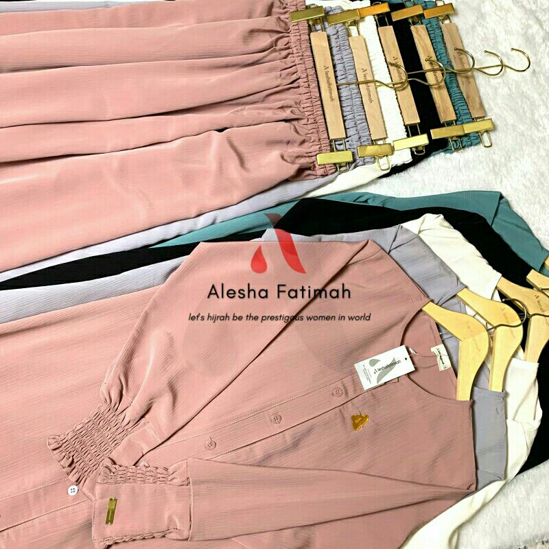 Baju Muslim Madina Satu Set Rok Long Tunik Premium