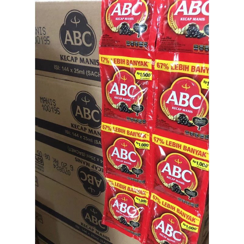 KECAP ABC 25ML 1 KARTON ISI 12 RENCENG