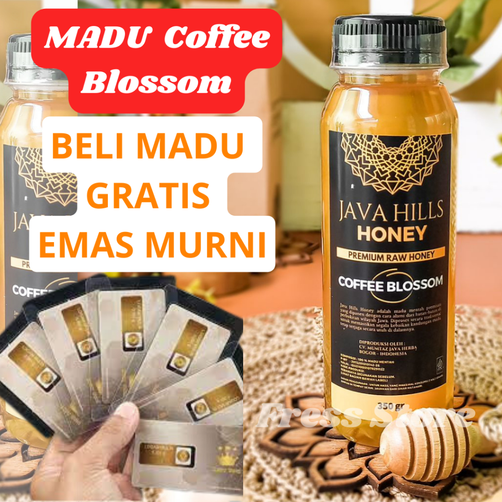 

Madu asli 100% Nektar kopi Coffee Madu Mentah Premium Raw Honey Alami Obat Herbal Manis Pas 350 Gram