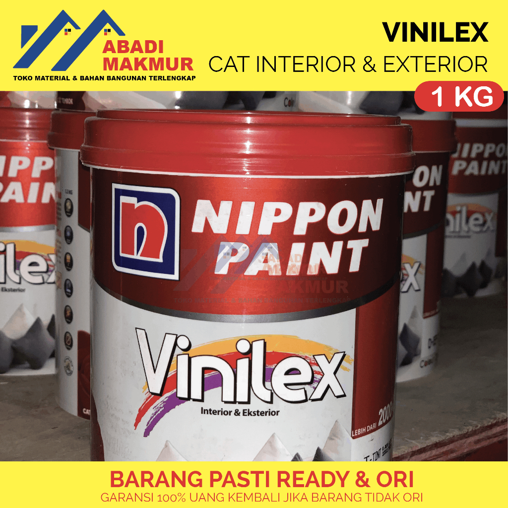 Vinilex Kembang Cat Tembok Interior 1 KG Putih (READY SEMUA WARNA)
