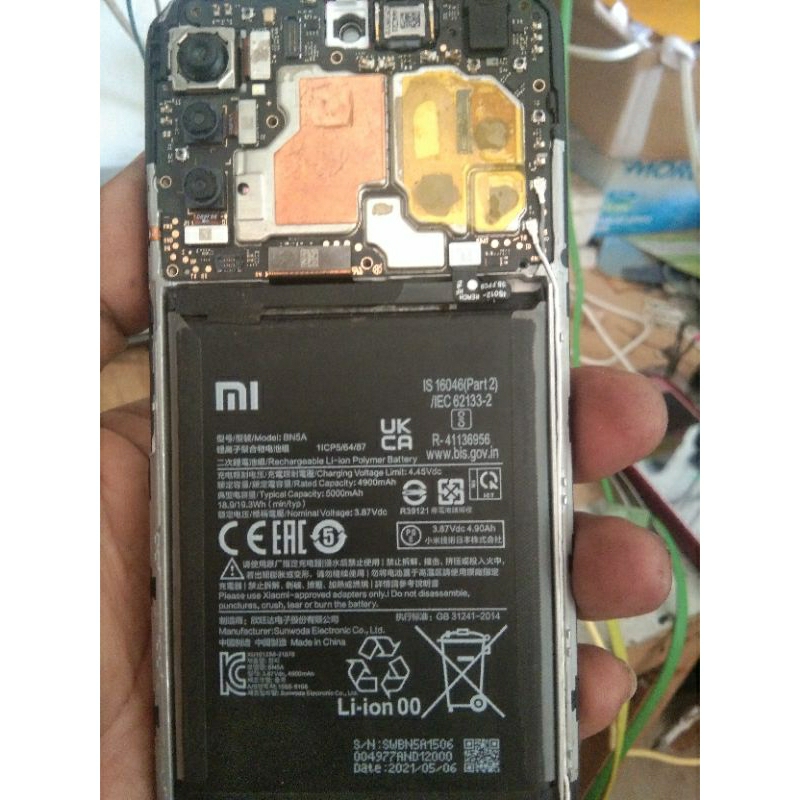 mesin redmi not10 5g minus