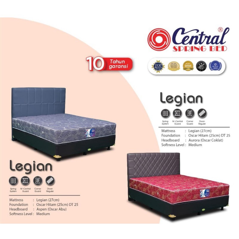 springbed central 120x200 hanya kasur