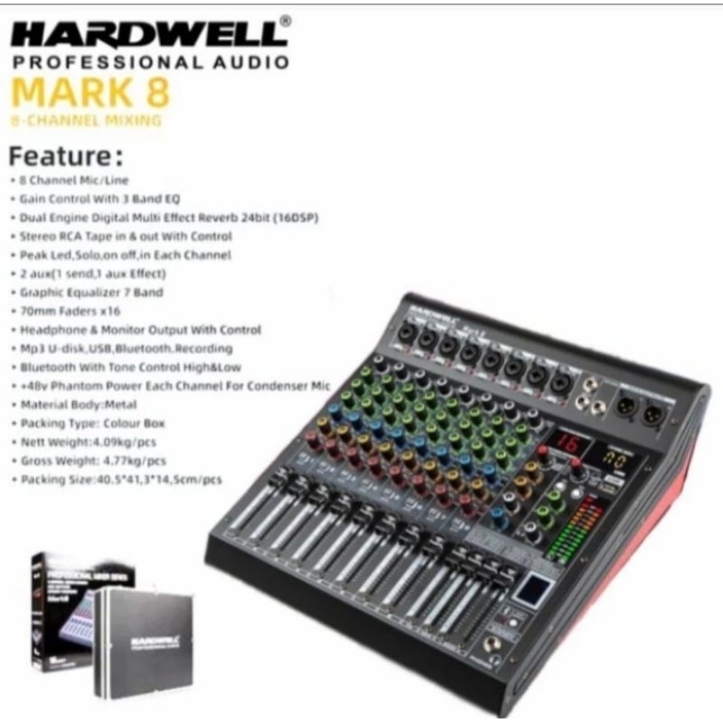 MIXER AUDIO HARDWELL MARK 8 ORIGINAL HARDWELL MARK 8 /8 CHANEL