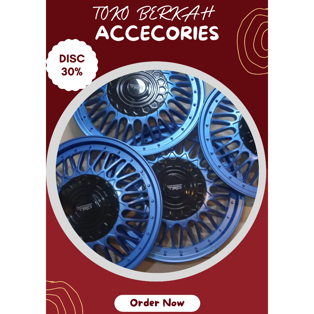 "Tutup Dop Velg Mobil Ring 14 - Dop Velg Kaleng Mobil Ring 14 - Dop Velg Mobil Ring 14 - 1 SET DOP R