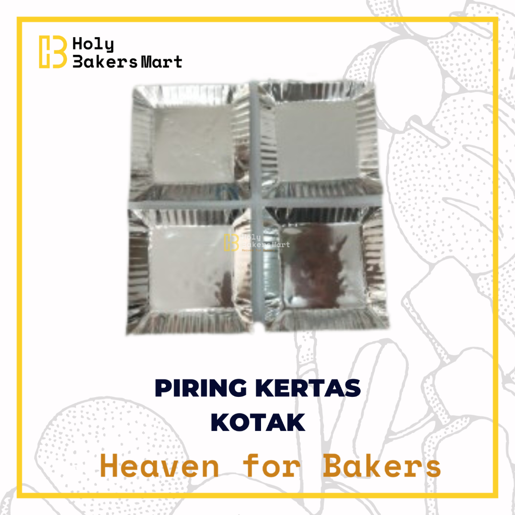 PIRING KERTAS KOTAK / PIRING KERTAS CAKE / PIRING KERTAS ISI 10 LEMBAR / PIRING KERTAS