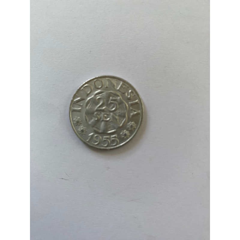 Koin Kuno 25 Sen-Tahun 1955