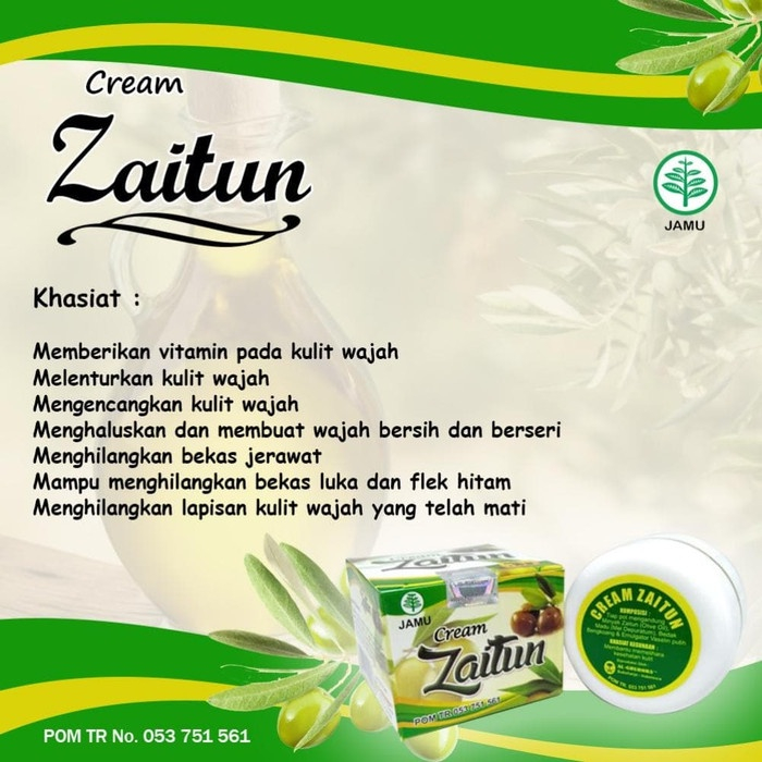 CREAM ZAITUN AL GHUROBA CREAM WAJAH HERBAL BPOM 10 GR