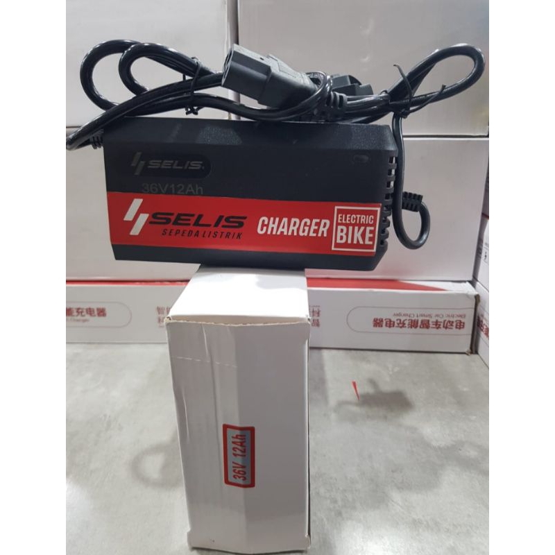 CHARGER SELIS SEPEDA LISTRIK 36V12AH ORIGINAL