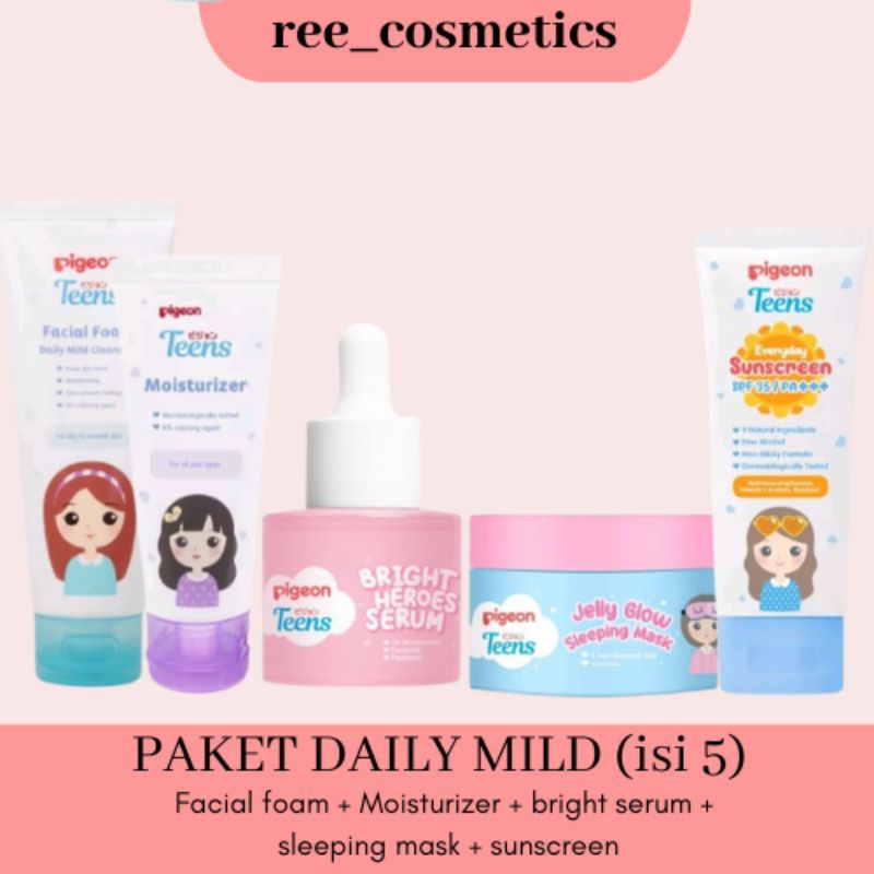 Pigeon Teens 1 Paket Lengkap Skincare Remaja