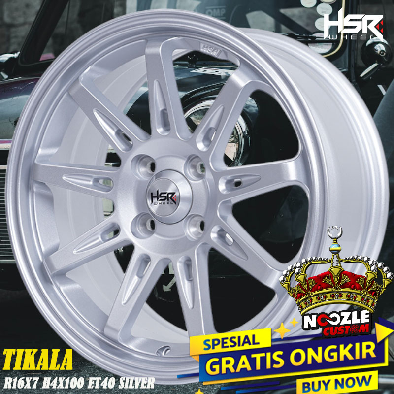 Promo Velg HSR Ring 16 Baut 4 Double PCD Pelek Racing Jazz Yaris ring 16