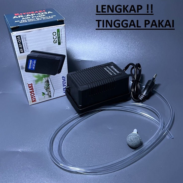 gelembung aquarium lengkap 1 set aerator udara oksigen
