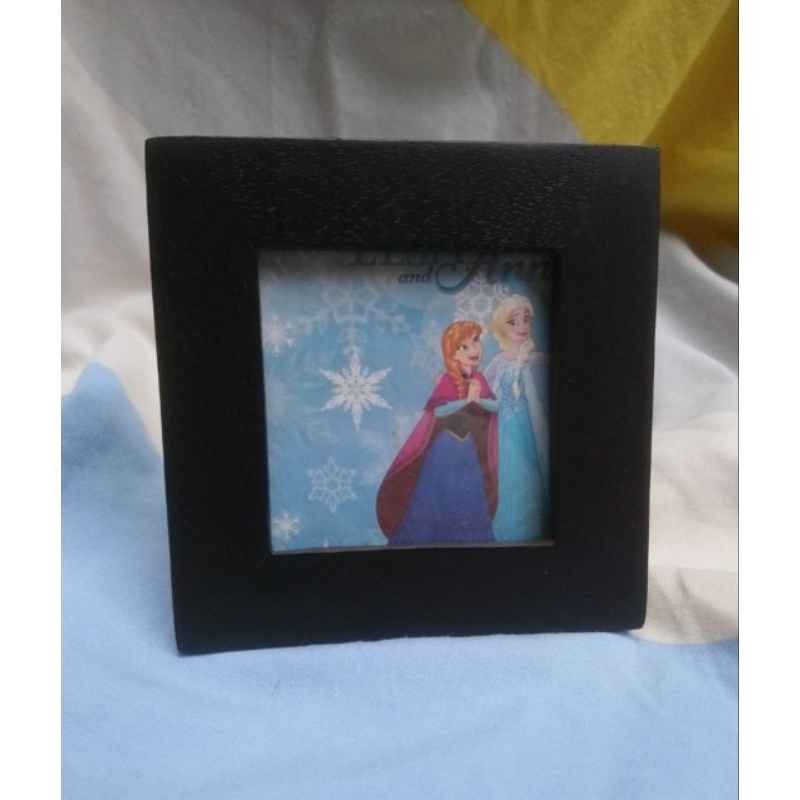 PIGURA KAYU FRAME FOTO KAYU ukuran mini imut ESTETIK