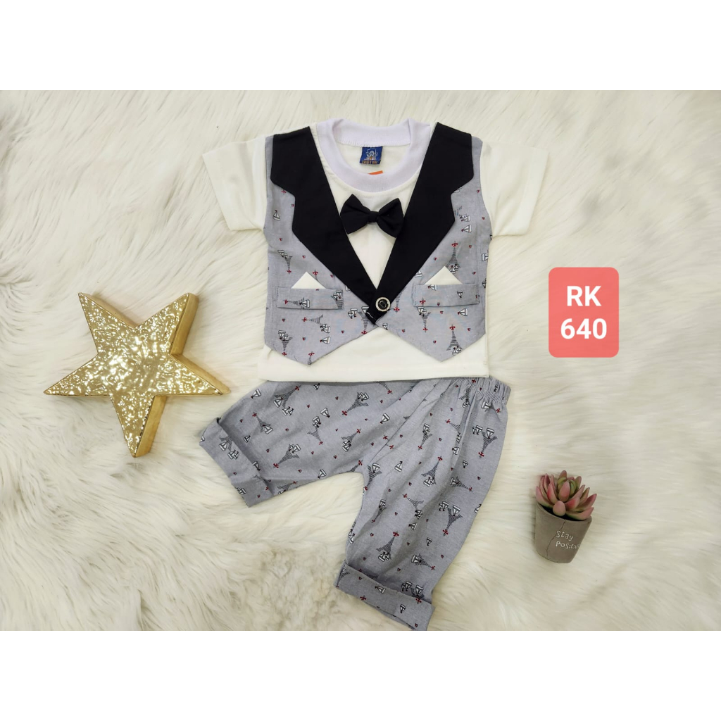 Baju Bayi Laki-Laki Usia 6 Sampai 12 Bulan Setelan Baju Anak Bayi Usia 0 Sampai 12 Bulan Motif Dorae