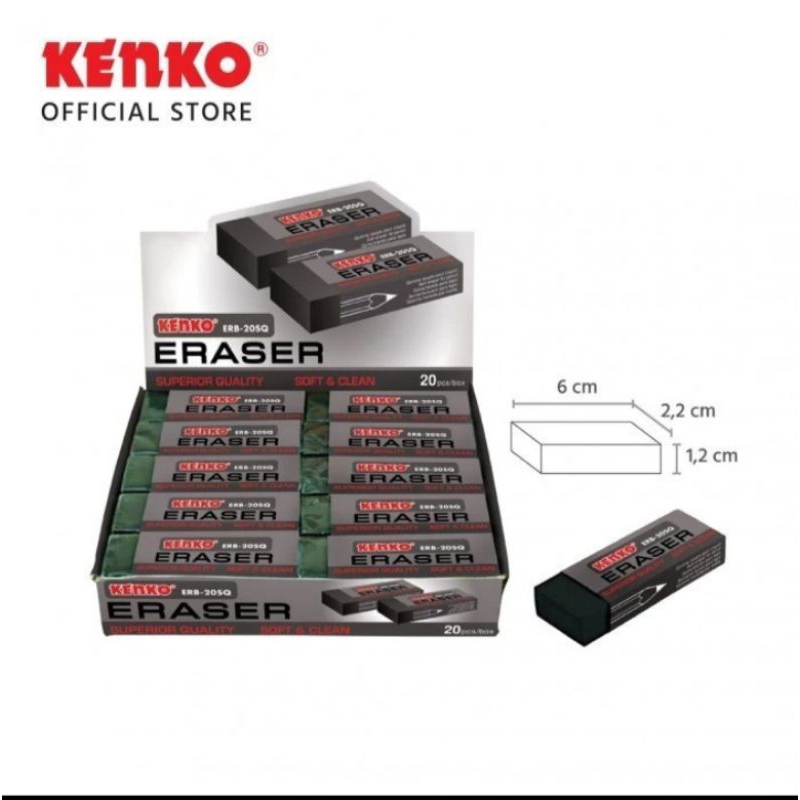 

Kenko Penghapus pensil kenko/ERASER KENKO ER-20 SQ (1 pcs)