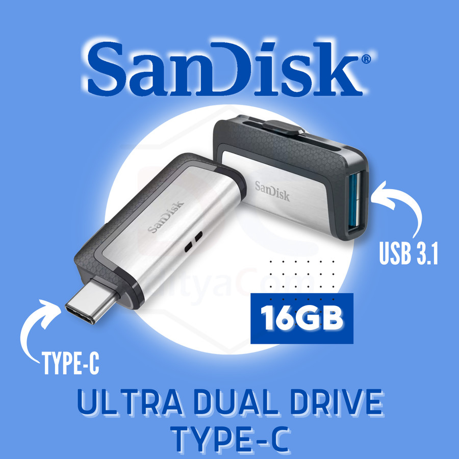 SANDISK ULTRA DUAL DRIVE USB TYPE-C 16GB [SDDDC2-016G-G46]