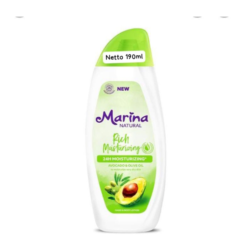 Marina handbody lotion Natural avocado 190ml