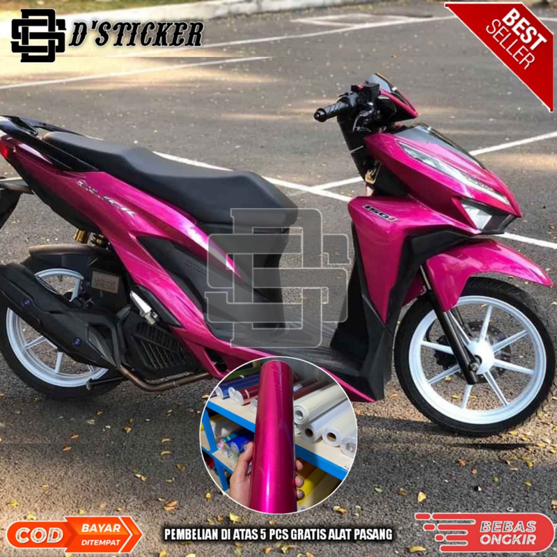 skotlet pink magenta mettalic candy kualitas premium untuk body motor dan mobil