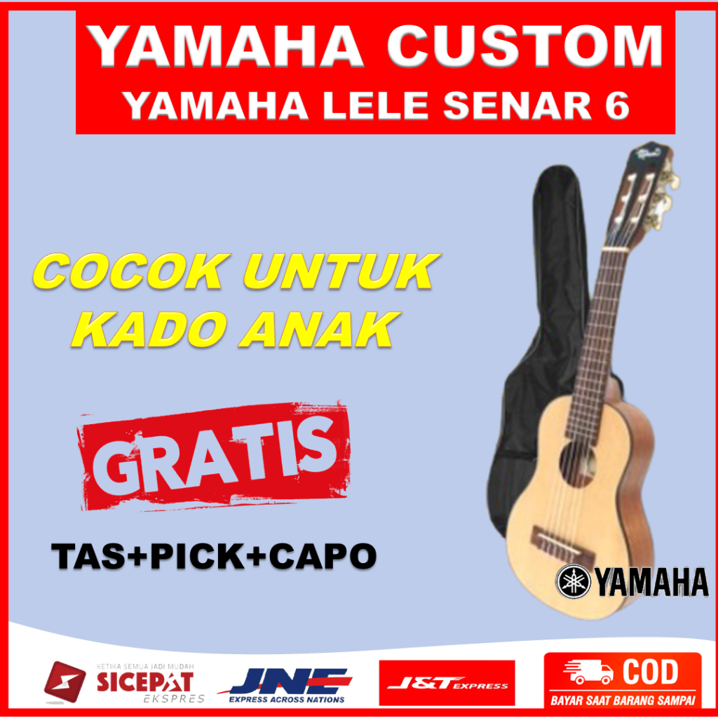 Gitar mini lele guitalele Ukulele Junior Yamaha GL 1 Senar 6