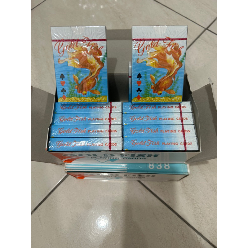KARTU REMI GOLD FISH PLAYING CARDS KARTU POKER FW