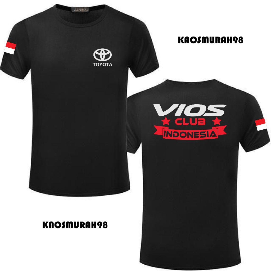 BAJU KAOS DISTRO TOYOTA VIOS CLUB INDONESIA