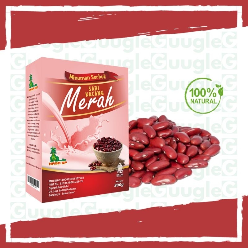 

(BELI 2 GRATIS 1) Sari Kacang Merah Bubuk Instan NAGA SP 200gr