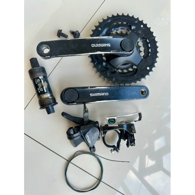 set crank fd shifter  altus 3 speed kiri