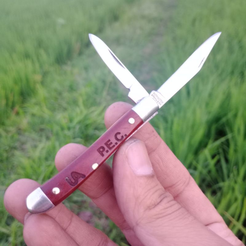 KUTMASTER Small trapper knife LA P.E.C. PEC Posta electronica certificata pislip made in USA 36th co