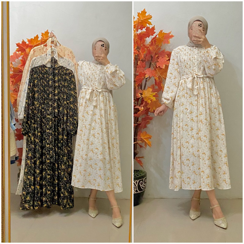 MIDI DRESS VINTAGE KOREAN STYLE