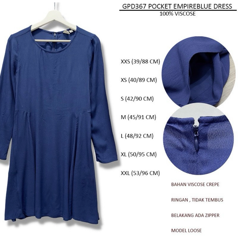 Dress Wanita Gpd 367 Pocket Dress