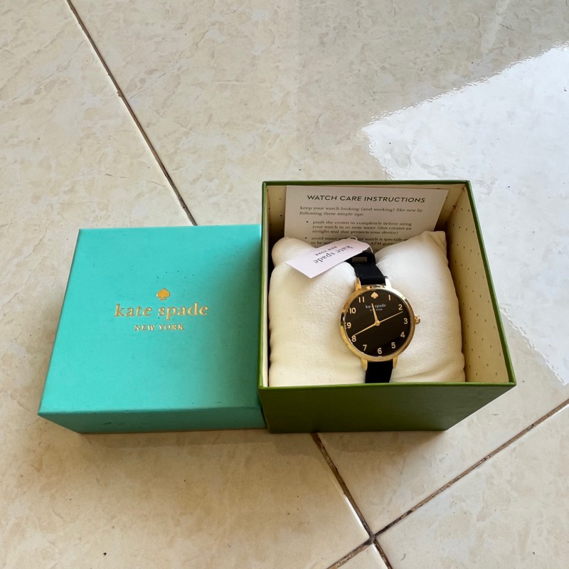 Kk Nadia - Jam Tangan Kate Spade New York Holland Black Silicone Strap Watch.