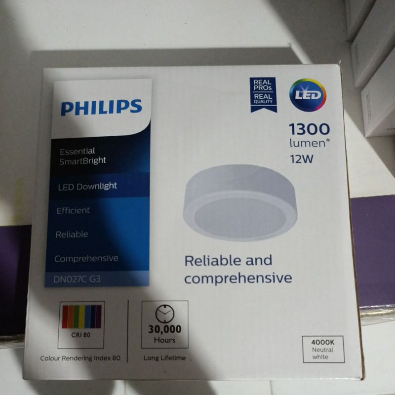 philips led downlight outbow dn027c 12w g3