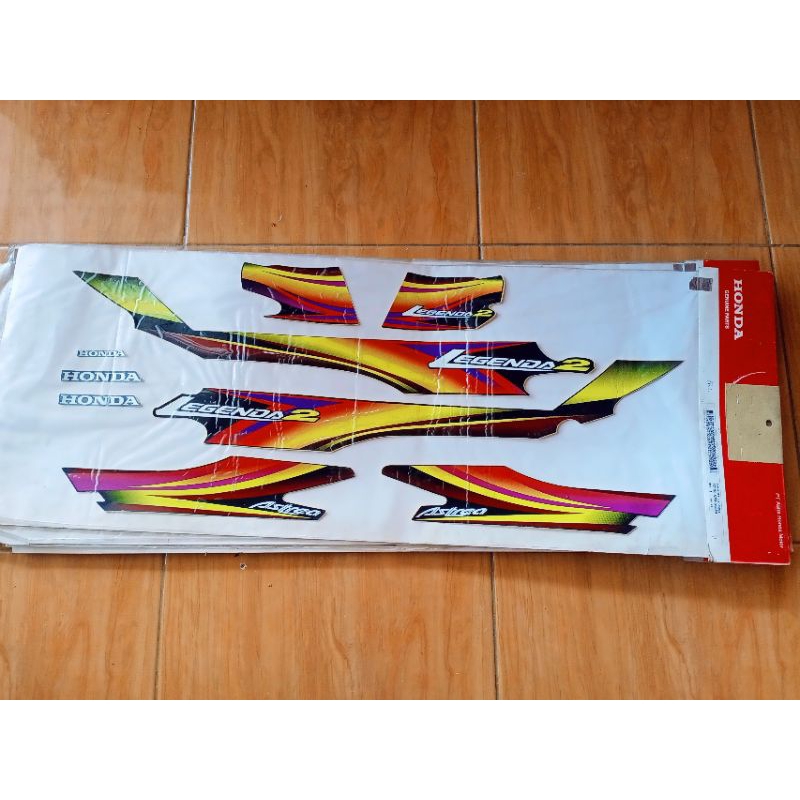 Striping Sticker Stiker Stripe Polet List Body Honda Astrea Legenda 2 Ori Original AHM 871X0-KFV-B50