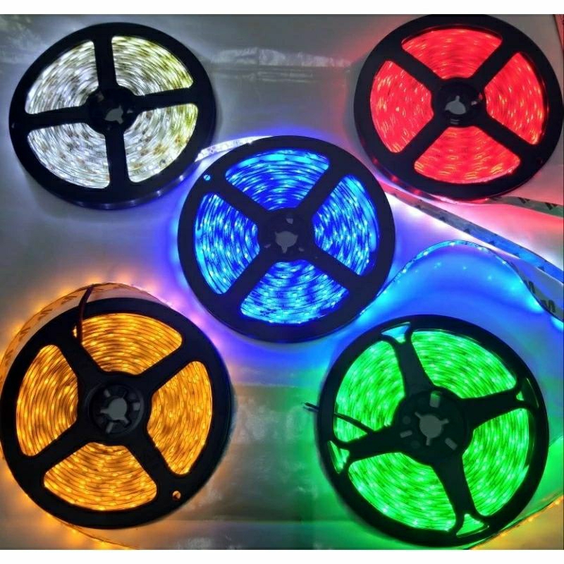 Lampu Led Strip Roll 5 meter 24volt 12volt Led 3528 Mobil Truk Bus Universal