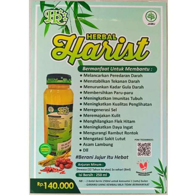 

Herbal Harist isi 250 ml