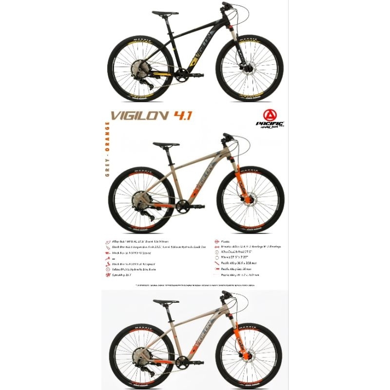 sepeda gunung MTB Pacific vigilon 1.0 3.0 3.5 4.1 4.2 27,5