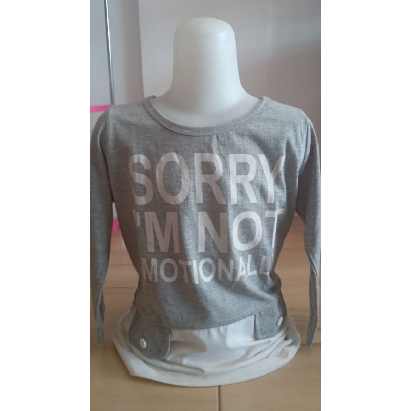 Kaos Anak Perempuan Lengan Panjang By Diesel Girl Size 6